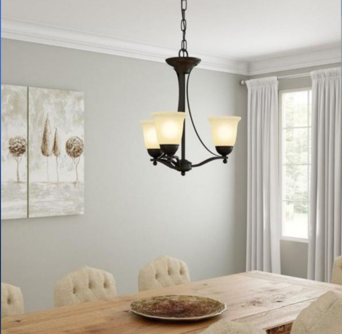 3 Light Rustic Chandelier