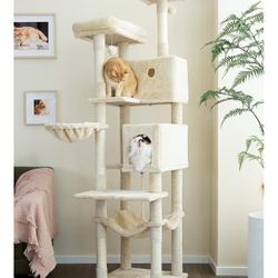 Ouritsu Cat Tree, 73.6 inch Tall Cat Climbing Tower