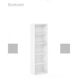 Furinno Luder 5-Tier Reversible Color Open Shelf Bookcase