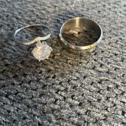 Stainless Steel Cubic Zirconia Rings 25$ Each