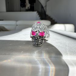 Ruby Sterling Silver Ring 