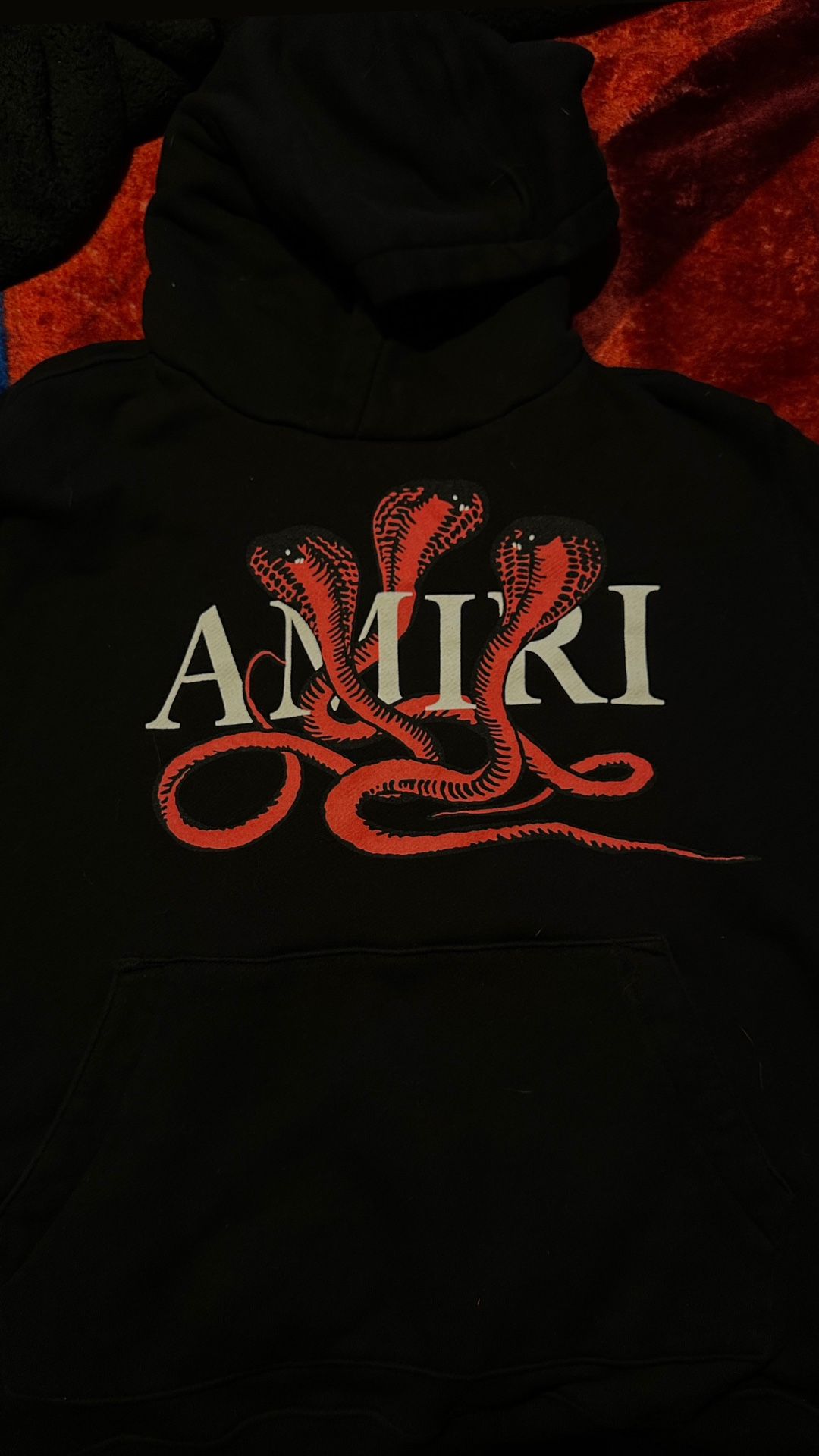Amiri Black And Poison Hoodie
