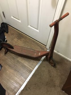 Vintage J.L. Schilling New York Push Scooter