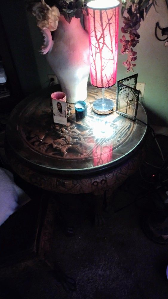 Antique Japanese Round Table