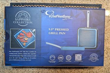 Brand New in Box ChefVentions 9.5 Pressed Grill Pan