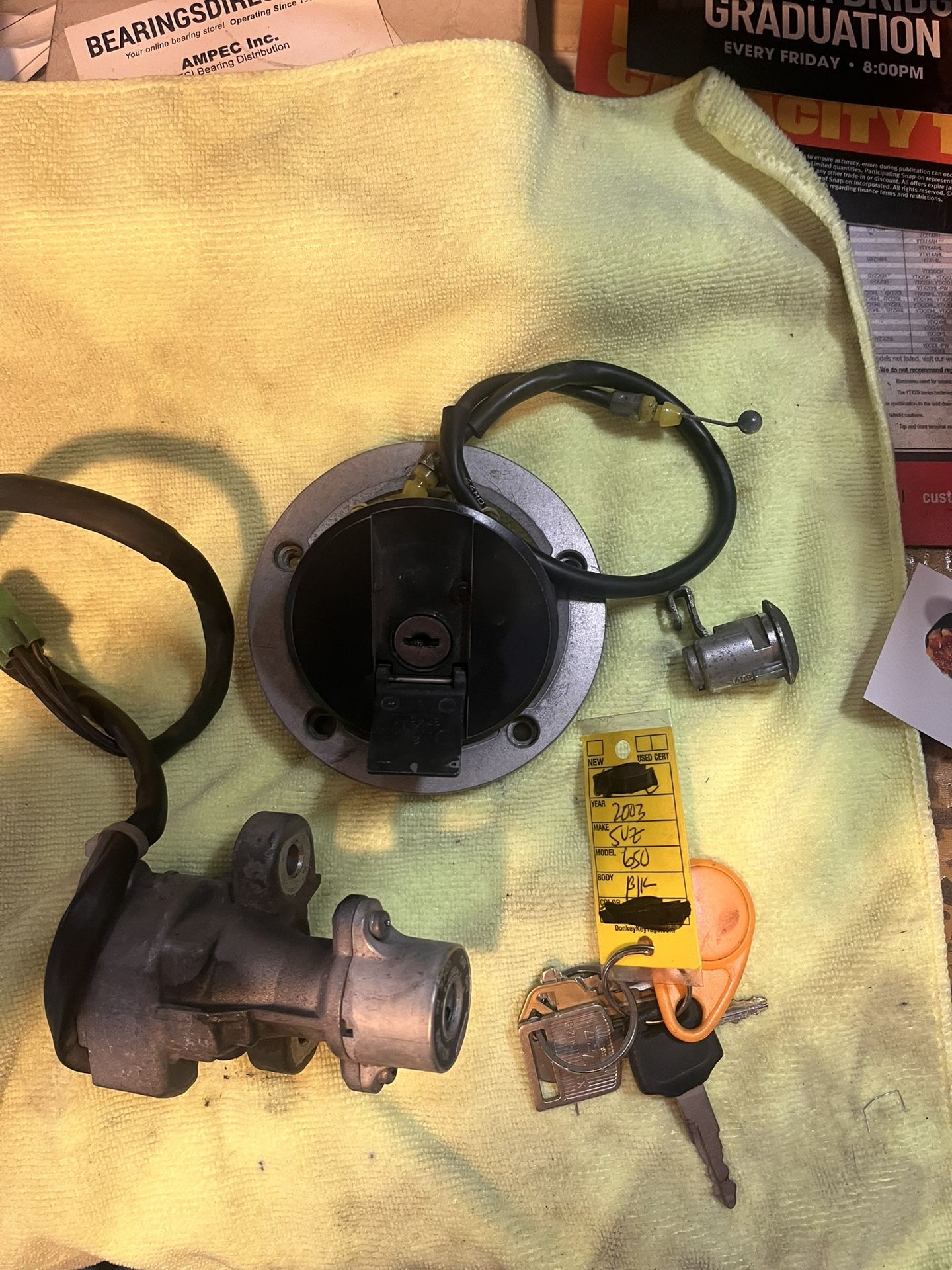 SVF650 Lock set 2013 Suzuki 37000.17850