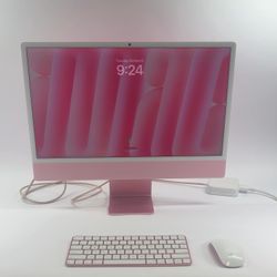 2024 Apple iMac 24" M4 8 Core 4.5GHz 16GB RAM 256GB SSD Pink A3137
