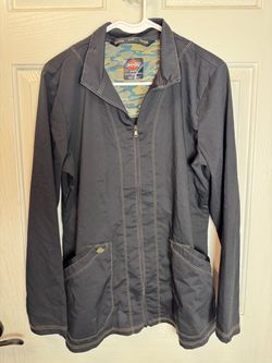 Dickies Women's Zip-Up Scrub Jacket Medium