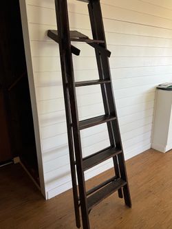 Stain treated ladder