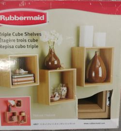 Rubbermaid 3 cube set shelves *new*
