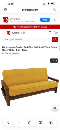 Microsuede futon cover