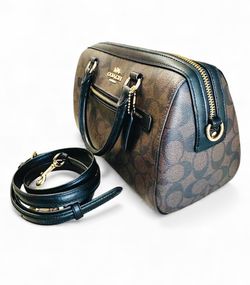 Coach Rowan Satchel bag in Signature coated canvas