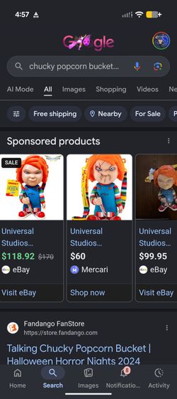 Chucky Popcorn bucket