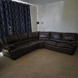 Leather Sectional 