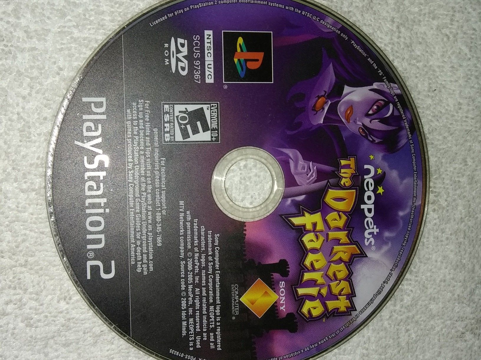 NEOPETS The Darkest Faerie - Playstation 2 video game for PS2