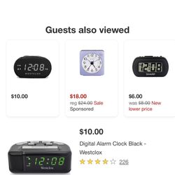 Westclox Snooze Alarm New