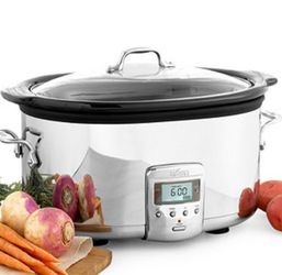 All-Clad Stainless Steel Slow Cooker with Timer