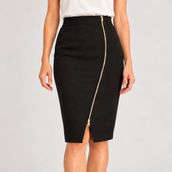 Brand New Pencil Skirt With Gold Zipper 
