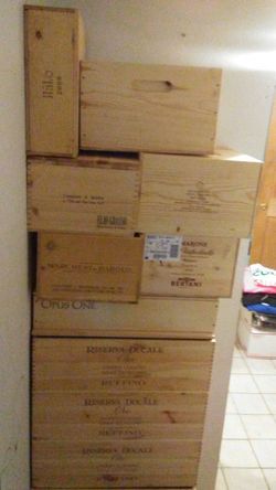 Storage wine woods boxes