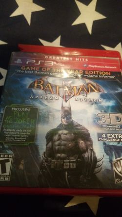 batman arkham asylum ps3 GAME CASE ONLY