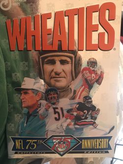 Wheaties 75 NFL Anniversary Box Unopened