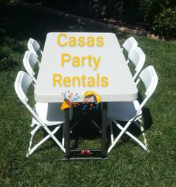 Tables, Chairs And Heaters