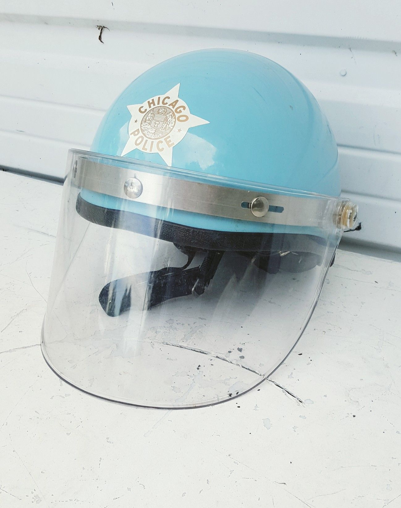 Vintage Chicago Police Officer Riot Helmet