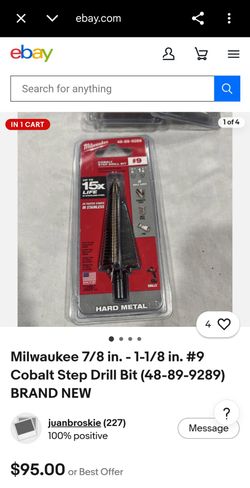 Milwaukee step bits