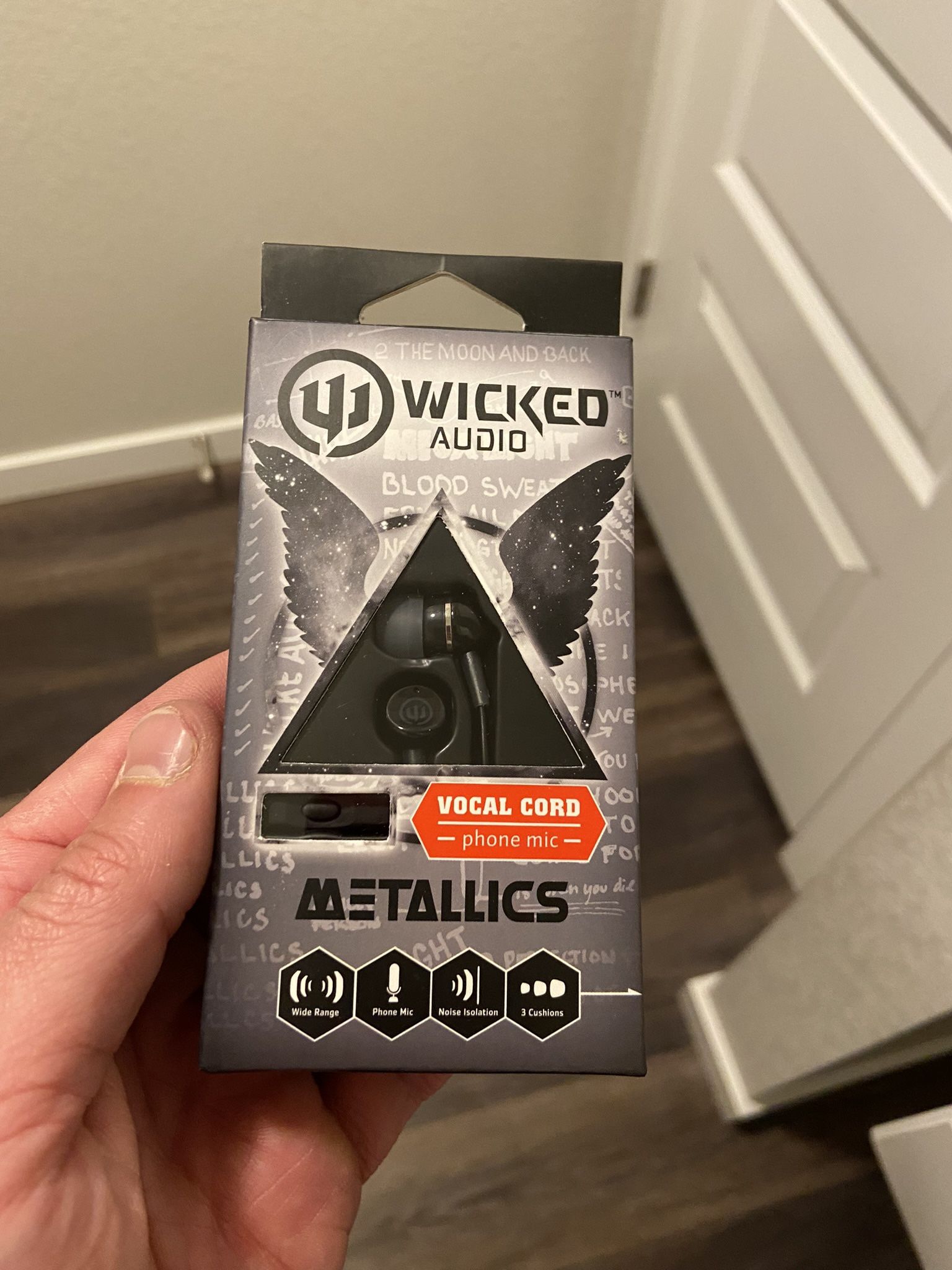 New Wicked Metallics Headphones W/speaker Mic