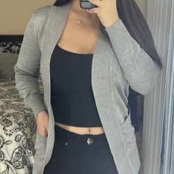 Gray Cardigan 