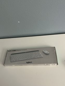 Logitech MK470 Slim Wireless Keyboard and Mouse Combo - Modern Compact Layout, Ultra Quiet, 2.4 GHz USB Receiver, Plug n' Play Connectivity, Compatibl