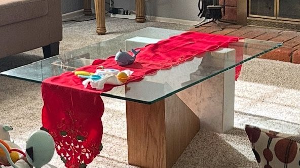 Glass 4pc LivingRoom Center table