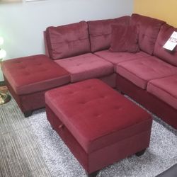 🥏SECTIONAL WITH OTTOMAN BRAND NEW 