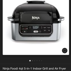 Ninia Foodi 4qt 5-in-1 Indoor Grill and Air Fryer
