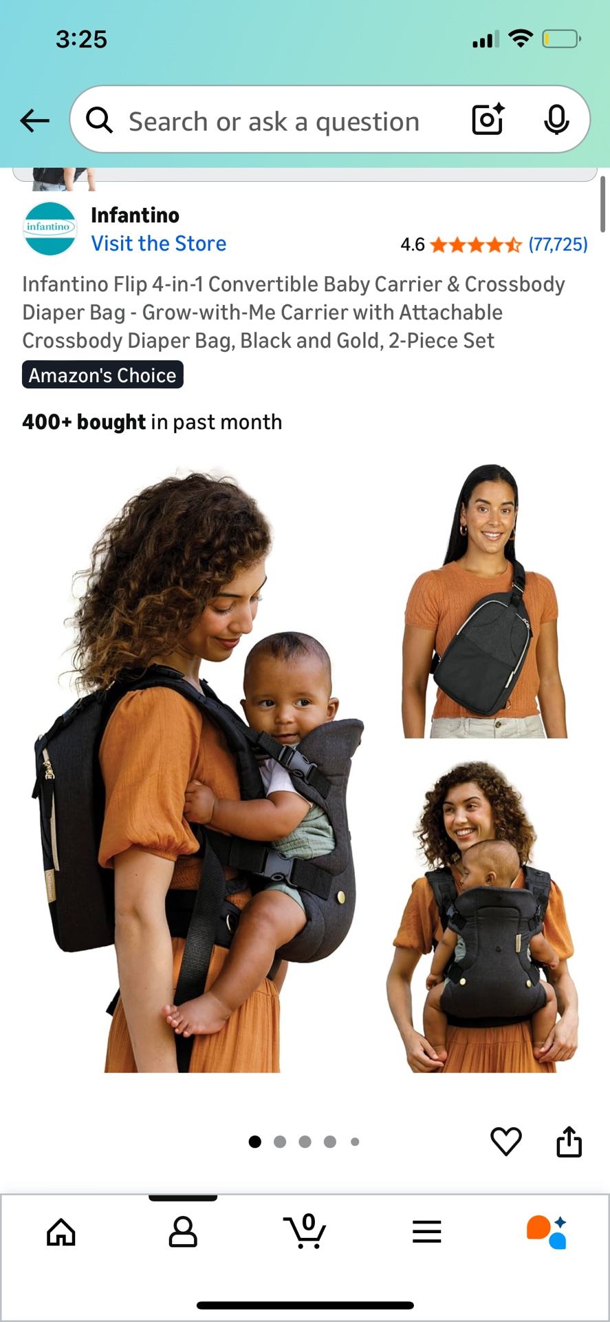Baby Carrier With Bag
