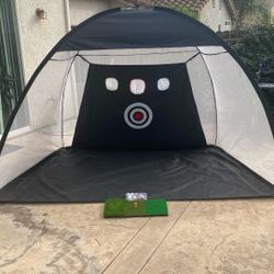 Golf Practice Net Balls And Pad