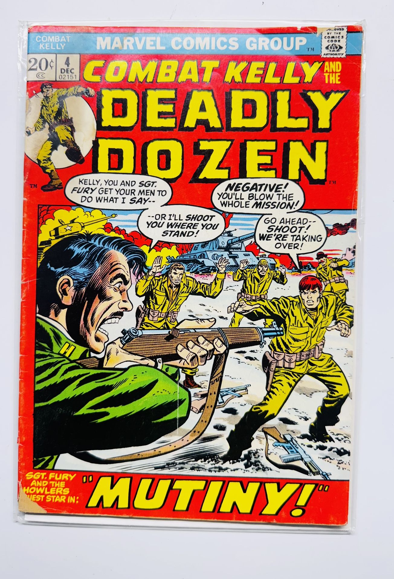 Combat Kelly #4 (Marvel Comics, 1972) Deadly Dozen, Sgt Fury