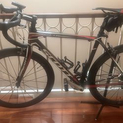 Scott CR1 Carbon Fiber Road Bike – 50cm – Custom Carbon Wheels