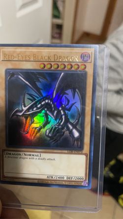 mint condition cased red eyes dragon 