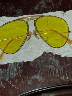 Authentic Kalichrome Bausch & Lomb RAYBAN outdoorsman USA 58 14 USA 1960S VINTAGE 10kgf HUNTER SUNGLASSES