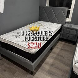 New Twin Bed Frame With Mattres 