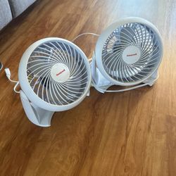 Two Honeywell TurboForce Small Fans 
