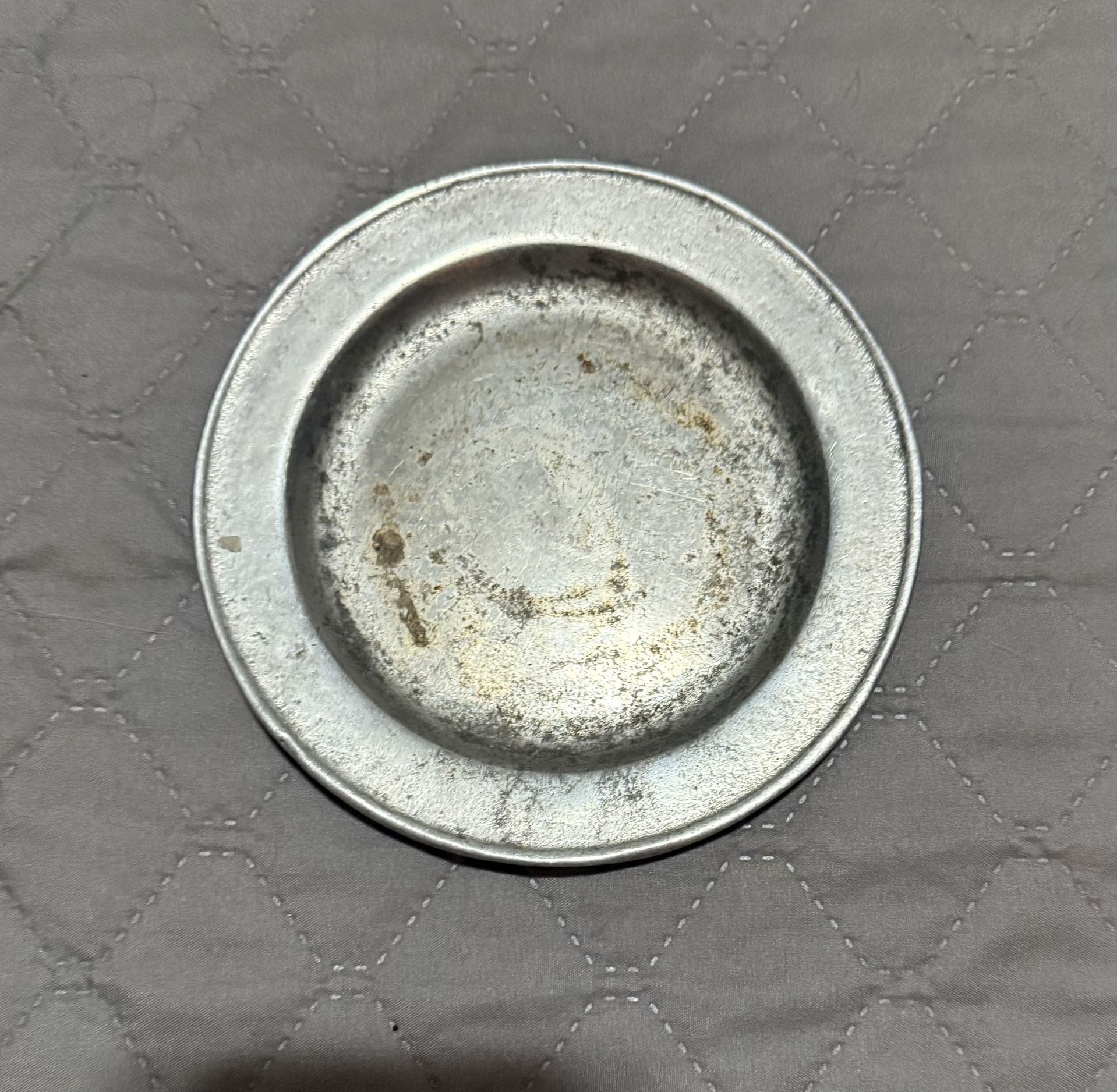 Stamped Pewter Plate
