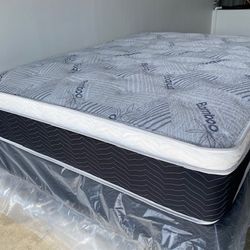 Full Euro Bamboo Pillow Top Mattress!