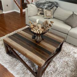 Large Coffee Table With Wheels 