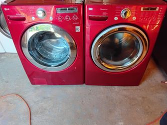 LG Front Load Set  Red