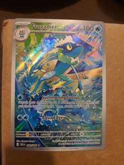 Chaos Rising Frogadier Full Art Holo CRI 089/086 Super Rare Fresh Pull Water