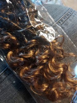 Ombre hair extensions crochet braid style