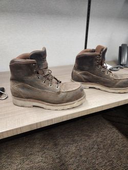 Red wing work boots size 10