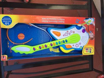 Guitar with headphones